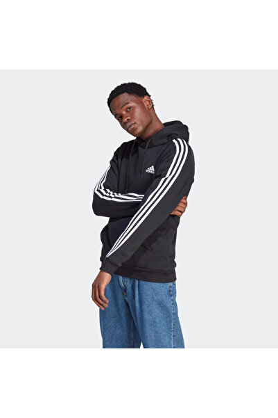 adidas Hanorac Essentials Fleece cu 3 dungi pentru bărbați