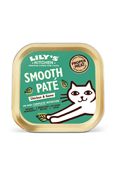 Lily's Kitchen طعام القطط الرطب من هانترز هوت بوت (85 جرام) عبوة من 6 قطع