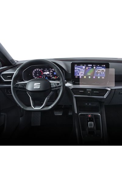 Seat Navigation Protection Film Seat Leon 5 doors 2020+, Duragon, Matte silicone, installation kit