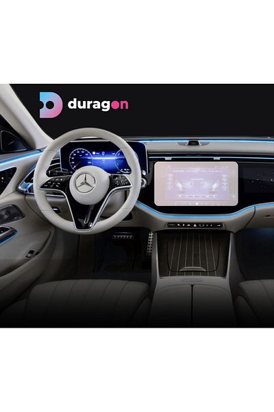 MERCEDES Navigation and dashboard clocks foil Duragon, for Mercedes Benz E-Class (W214) 2023+, matte, kit