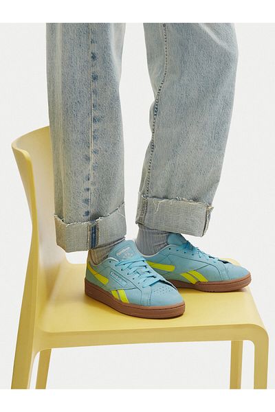 Reebok Teniși albaștri pentru femei REEBOK-CLUB C GROUNDS UK 100221373 Albastru Galben