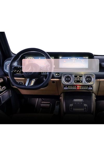 MERCEDES Duragon navigation and dashboard clock protection film, for Mercedes Benz G-Class 2024+, matte, kit