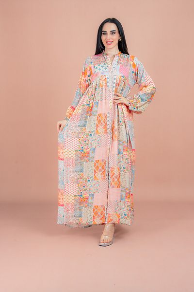 IKKXA Pattern Printed Modern Jalabiya