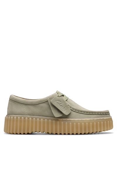 CLARKS Pantofi joși pentru femei verzi CLARKS-26181190 P19 LIGHT GREEN NUB