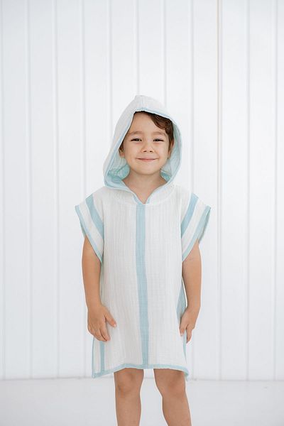 Tuğba Kuğu 4 Layer Muslin Poncho - Line Series