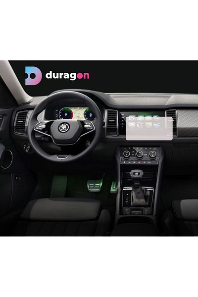 Skoda Navigation Protection Film Skoda Kodiaq 2016-2021, Duragon, Matte silicone, installation kit