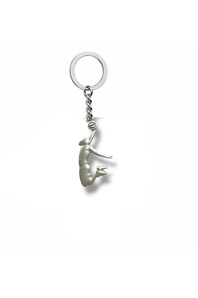 Herşey Nota Dunk Champion – Unisex Metal Keychain with Nba Basketball Dunk Figure