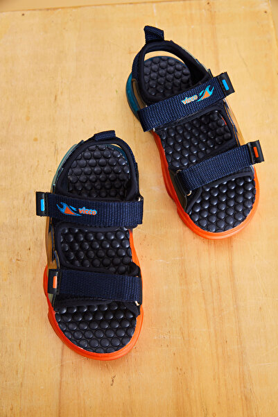 Vicco Jack Lighted Baby Boy Navy Blue Sandals