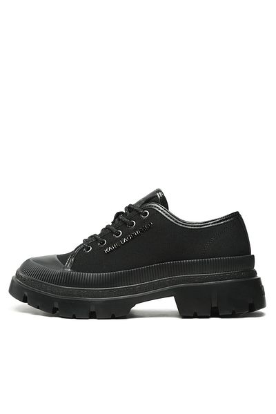Karl Lagerfeld Ghete bărbătești negre KARL LAGERFELD-KL25211 90X BLACK CANVAS MONO