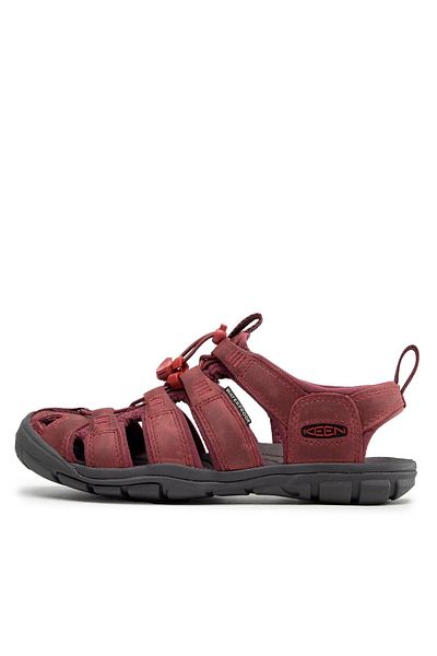 Keen Women's Sandals red KEEN-1025088 CLEARWATER CNX LEATHER WINE/RED DAHLIA