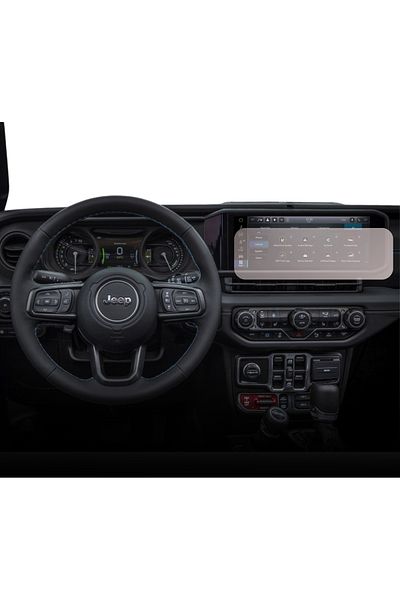 Jeep Navigation Protection Film Jeep Wrangler Rubicon 392 2023+, Duragon, silicone, installation kit
