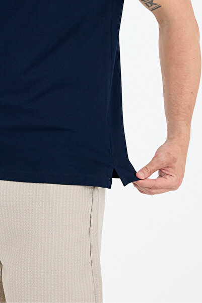 Rodi 95% Cotton 5% Elastane Slim Fit Short Sleeve Comfortable Fabric Breathable Men's Polo Neck T-Shirt 0002