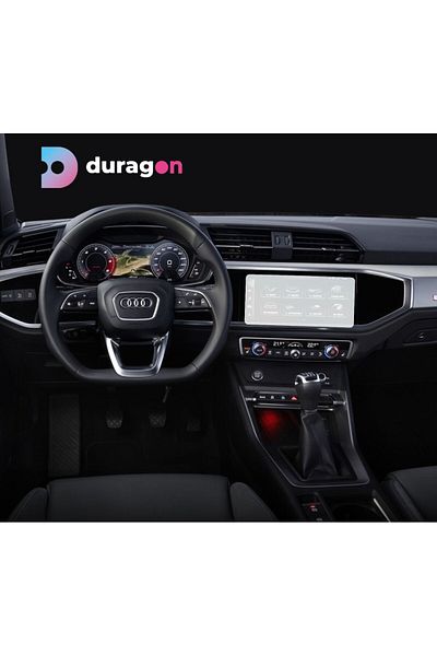 UNIVERSAL CAR Navigation Protection Film Audi Q3 2018+, Duragon, Matte silicone, installation kit