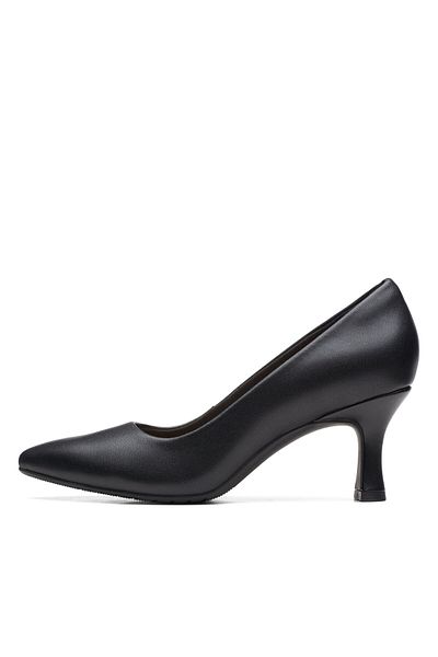 CLARKS Ghete de damă negre CLARKS-KATALEYNA GEM BLACK LEATHER 26171219