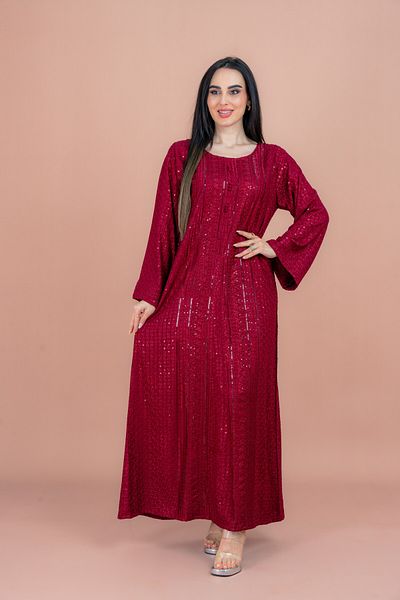 IKKXA Embroidery Sparkling Jalabiya