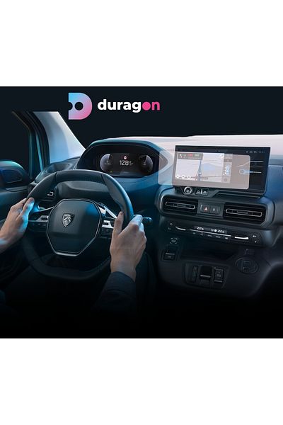 Citroen / Peugeot Navigation Protection Film Peugeot Partner 2024+, Duragon, silicone, installation kit