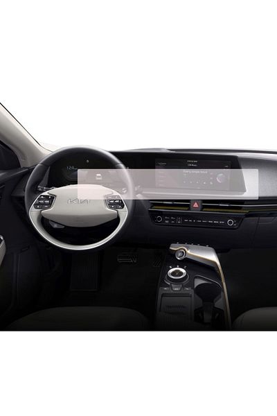 Hyundai / Kia Navigation Protection Film Kia EV6 2021+, Duragon and Dashboards, silicone, installation kit