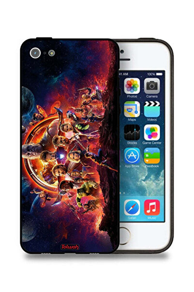 Tolwak غطاء حماية أفينجرز لجهاز آيفون 5/5s/SE من آبل