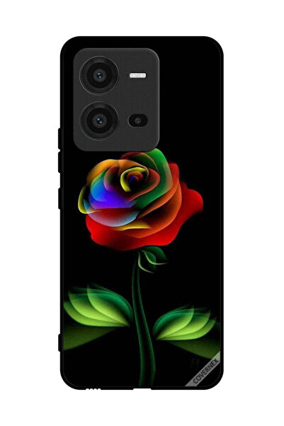 Covernex Protective Case Cover For vivo V25 Rainbow Color Rose