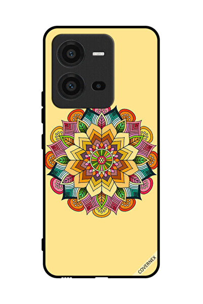 Covernex غطاء حماية لهاتف فيفو V25 بنمط ماندالا دائري