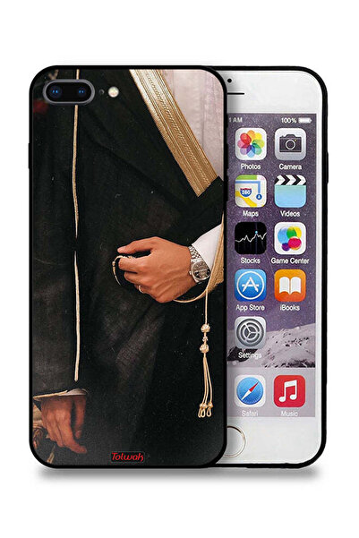 Tolwak غطاء حماية لجهاز آيفون 8 بلس من آبل - تصميم عربي