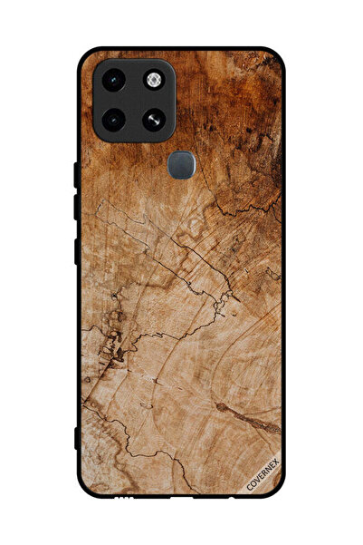 Covernex غطاء حماية لهاتف Infinix Smart 6 بنمط خشبي عتيق