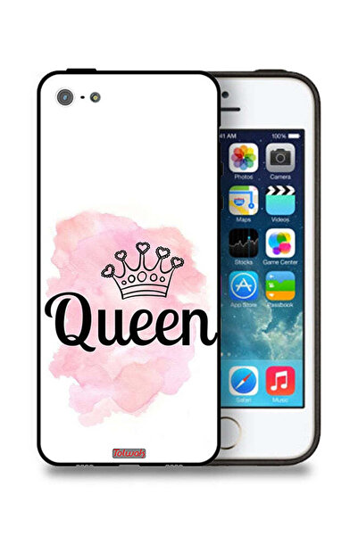 Tolwak غطاء حماية لهاتف Apple iPhone 5/5s/SE بتصميم Queen Art
