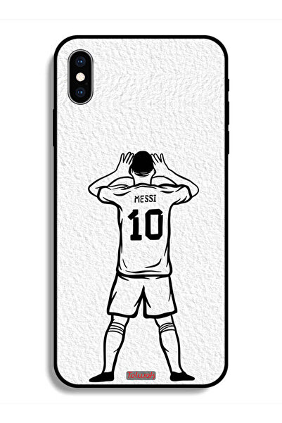 Tolwak جراب حماية لهاتف Apple iPhone X رسم ميسي