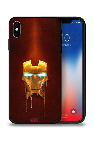 Tolwak جراب حماية لجهاز Apple iPhone XS Iron Man Marvel Comics