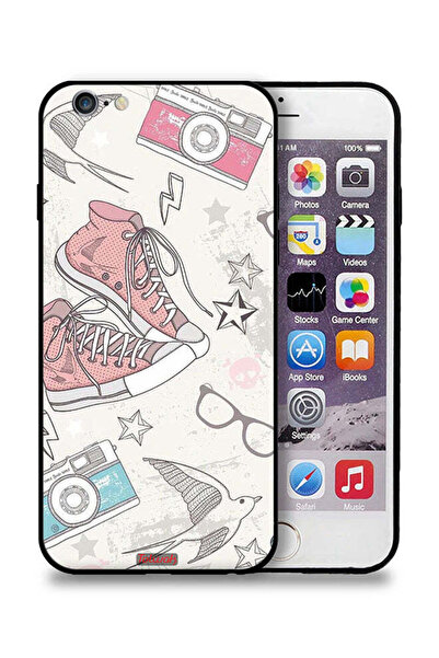 Tolwak جراب حماية من القماش لهاتف Apple iPhone 6 Plus/6s Plus بتصميم حذاء وفن...