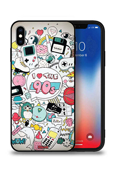 Tolwak جراب حماية لجهاز Apple iPhone XS - أحب التسعينيات