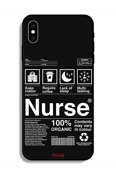 Tolwak جراب حماية لجهاز Apple iPhone X ملصق ممرضة