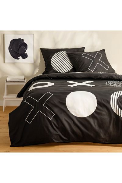 HomeVibes Bed linen TICTATOE 160 x 200 cm