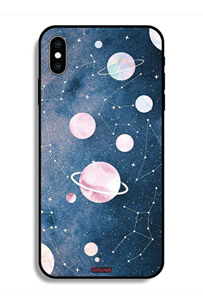 Tolwak جراب حماية لجهاز Apple iPhone X برسومات فنية فضائية