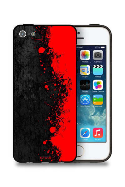 Tolwak غطاء حماية لجهاز Apple iPhone 5/5s/SE بنمط تجريدي