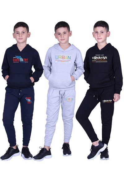 FYK KİDS ΣΕΤ ΦΟΥΤΕΡ ΑΝΔΡΙΚΟ ΠΑΙΔΙΚΟ ΚΟΡΥΦΑΙΟ ΣΕΤ ΜΕ ΛΕΠΤΟΜΕΡΗ ΕΚΤΥΠΩΣΗ 3 ΤΕΜΑΧΙΩΝ