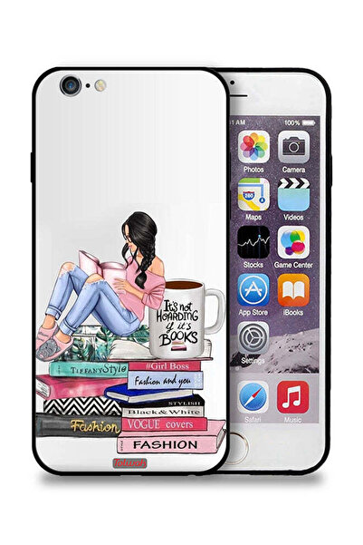 Tolwak جراب حماية لجهاز Apple iPhone 6/6s، تصميم كتب فن الموضة للفتيات