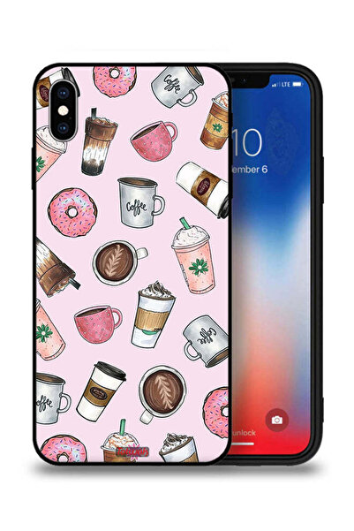 Tolwak جراب حماية لجهاز Apple iPhone XS - فن محبي القهوة