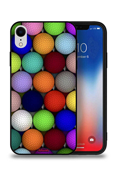 Tolwak جراب حماية لهاتف Apple iPhone XR - كرات فنية تجريدية