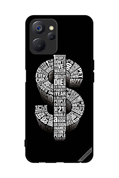 Covernex غطاء حماية لهاتف Realme 9i 5G بطبعة دولار الخط