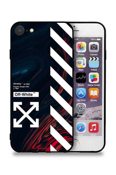 Tolwak جراب حماية لجهاز Apple iPhone SE (2022) بملصق أبيض فاتح
