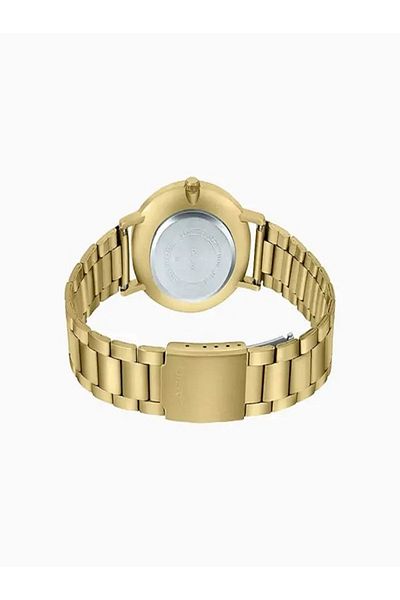 Casio Men's Minimalist Gold-Tone Stainless Steel Watch – Blue Dial, 3-Hand Analog