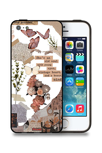 Tolwak جراب حماية لجهاز Apple iPhone 5/5s/SE مطبوع عليه عبارة "She Is An Old ...