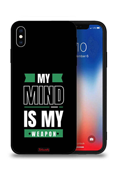 Tolwak جراب حماية لجهاز Apple iPhone XS Max بعقلي هو