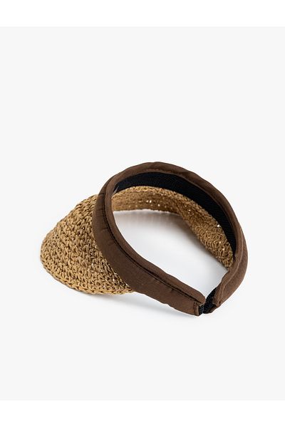 Koton Straw Visor Hat