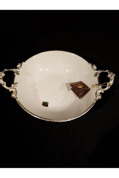 ROY KING Royking Lımoges Footed Round Bowl 36*28*15cm