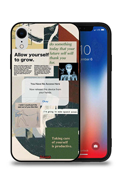 Tolwak جراب حماية لجهاز Apple iPhone XR اسمح لنفسك بالنمو