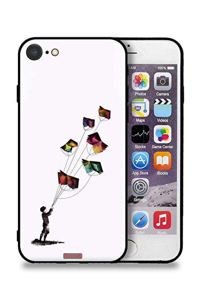 Tolwak جراب حماية من Apple iPhone SE (2022) مطبوع عليه عبارة "طائرات ورقية"