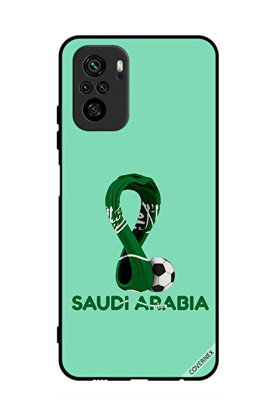 Covernex غطاء حماية لهاتف بوكو إم 5 إس 4G علم السعودية على كأس العالم فيفا قطر