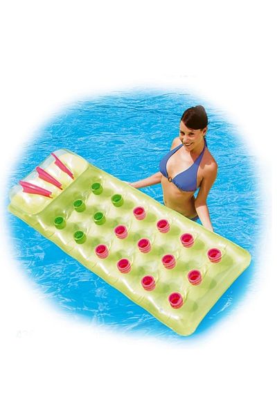 BESTWAY Inflatable Sea Bed Bed with Upright Pillow and Cup Holder 188X71Cm Bestway 43015 Beach Bed